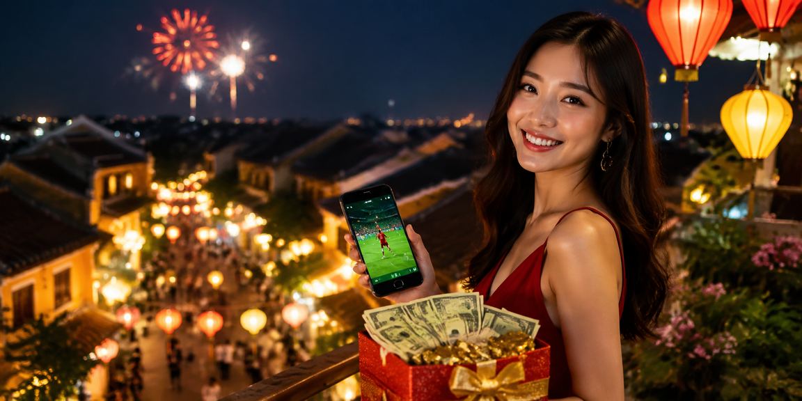Giao diện cược thể thao và casino mức cao hiển thị trên màn hình thiết bị di động tại Việt Nam